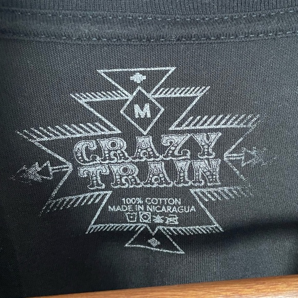 Crazy Train Aztec Cow Skull T Shirt Size Medium - Picture 4 of 5